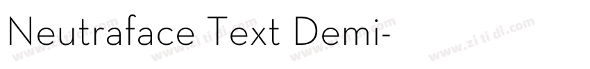Neutraface Text Demi字体转换